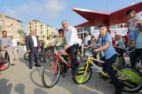 Samsun'da 673 çocuğun bisiklet sevinci