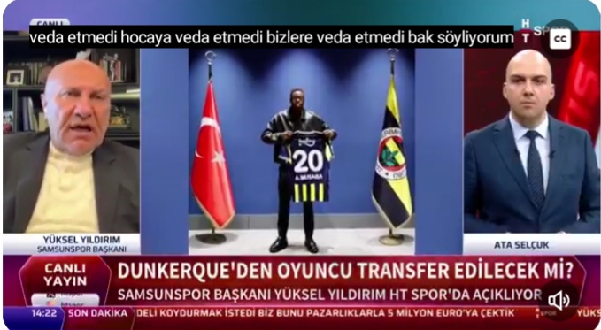 Samsunspor Başkanı Yüksel Yıldırım, Anthony Musaba'nın Davranışlarını Sert Bir Dille Eleştirdi