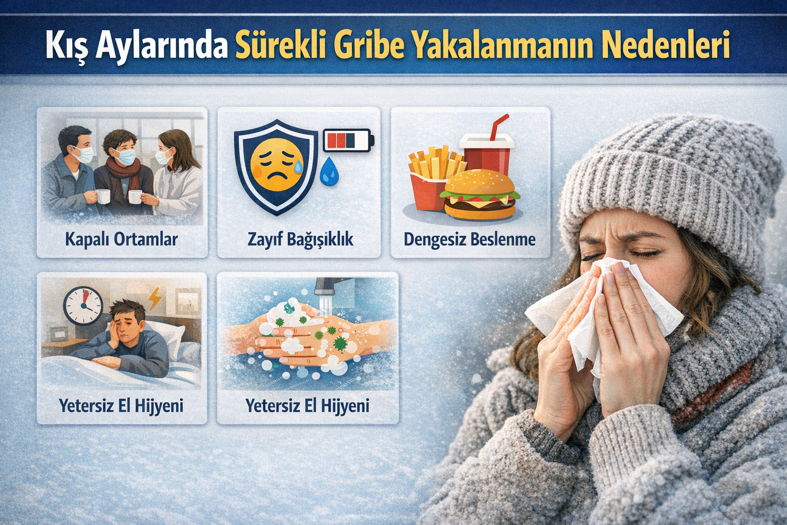 Kış Aylarında Sürekli Gribe Yakalanmanın Nedenleri