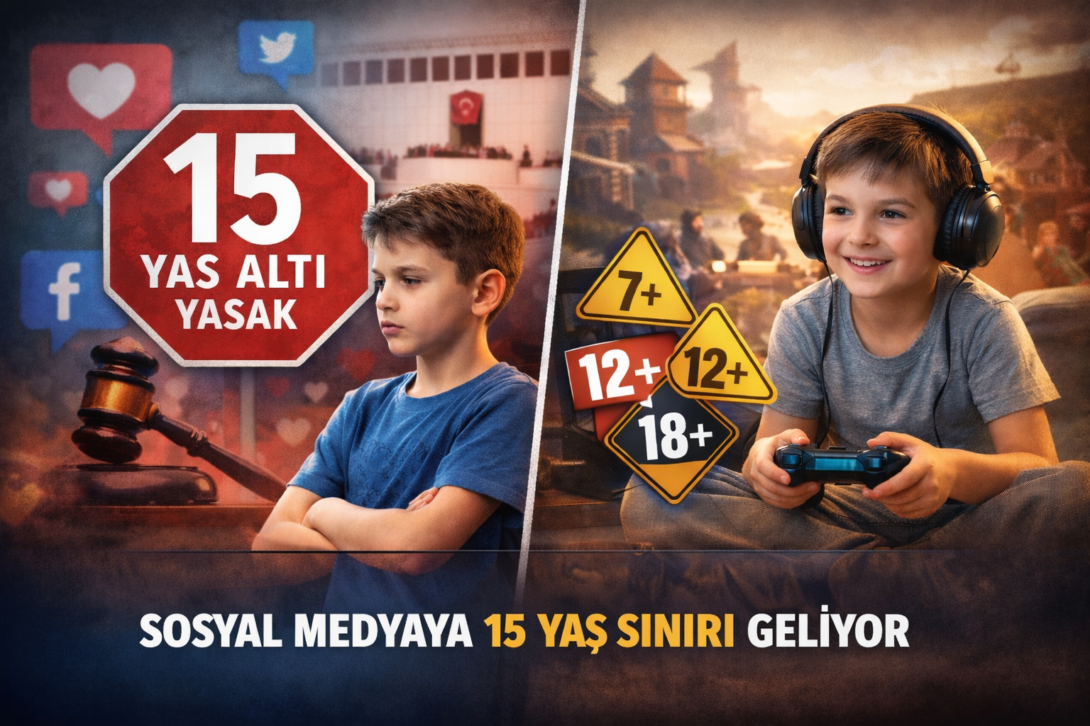 15 YAŞINI DOLDURMAMIŞ ÇOCUKLAR ANNE-BABA İZNİ DAHİ OLSA SOSYAL MEDYAYA ERİŞEMEYECEK