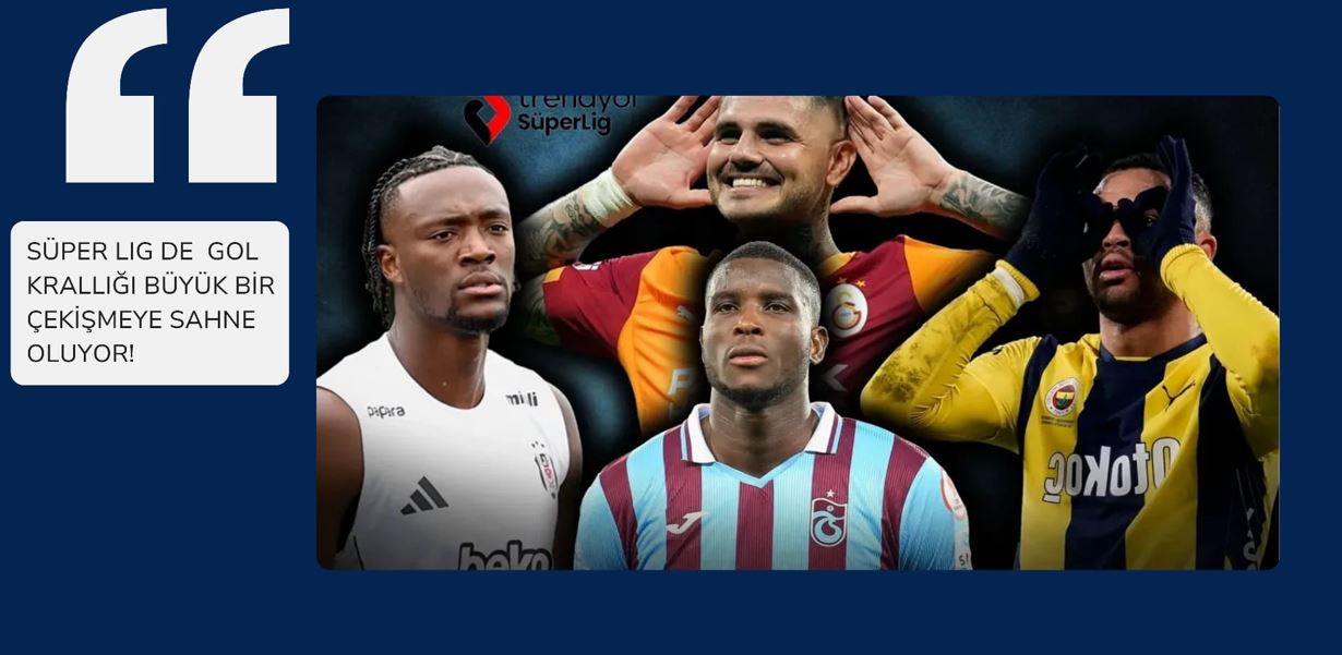 Trendyol Süper Lig’de Gol Krallığı Yarışı Nefes Kesiyor