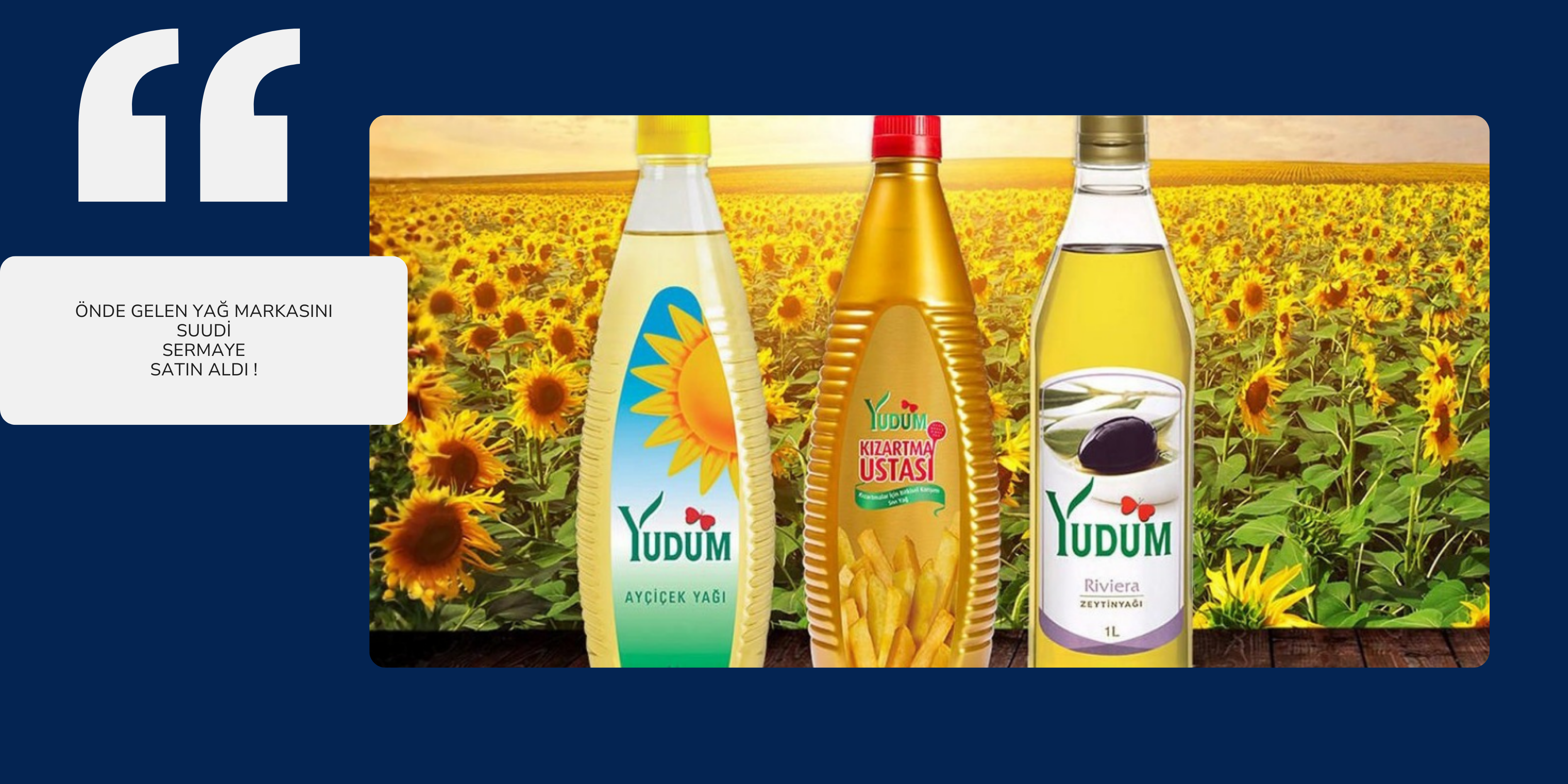 Yudum, Tiryaki Agro Bünyesine Katıldı