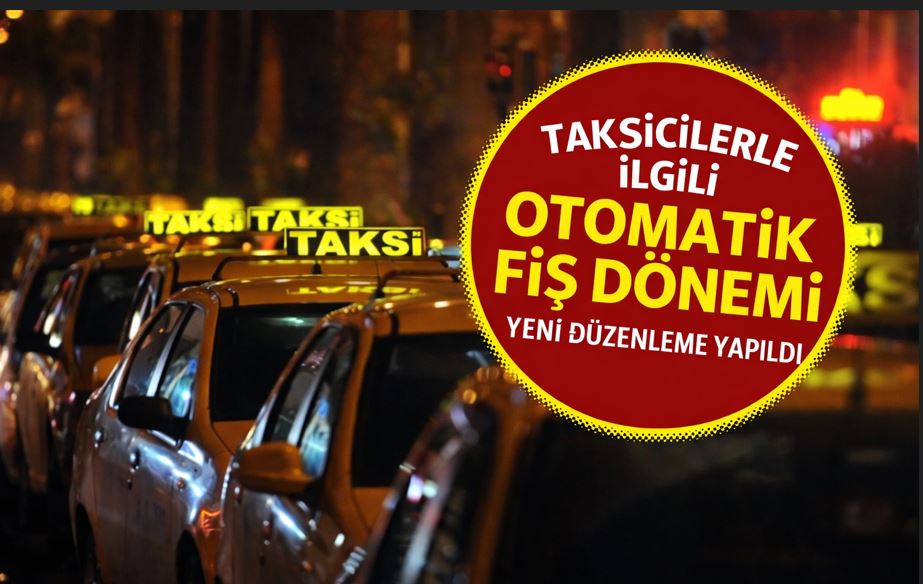 TAKSİLERDE KREDİ KARTI VE OTOMATİK FİŞ DÖNEMİ BAŞLADI
