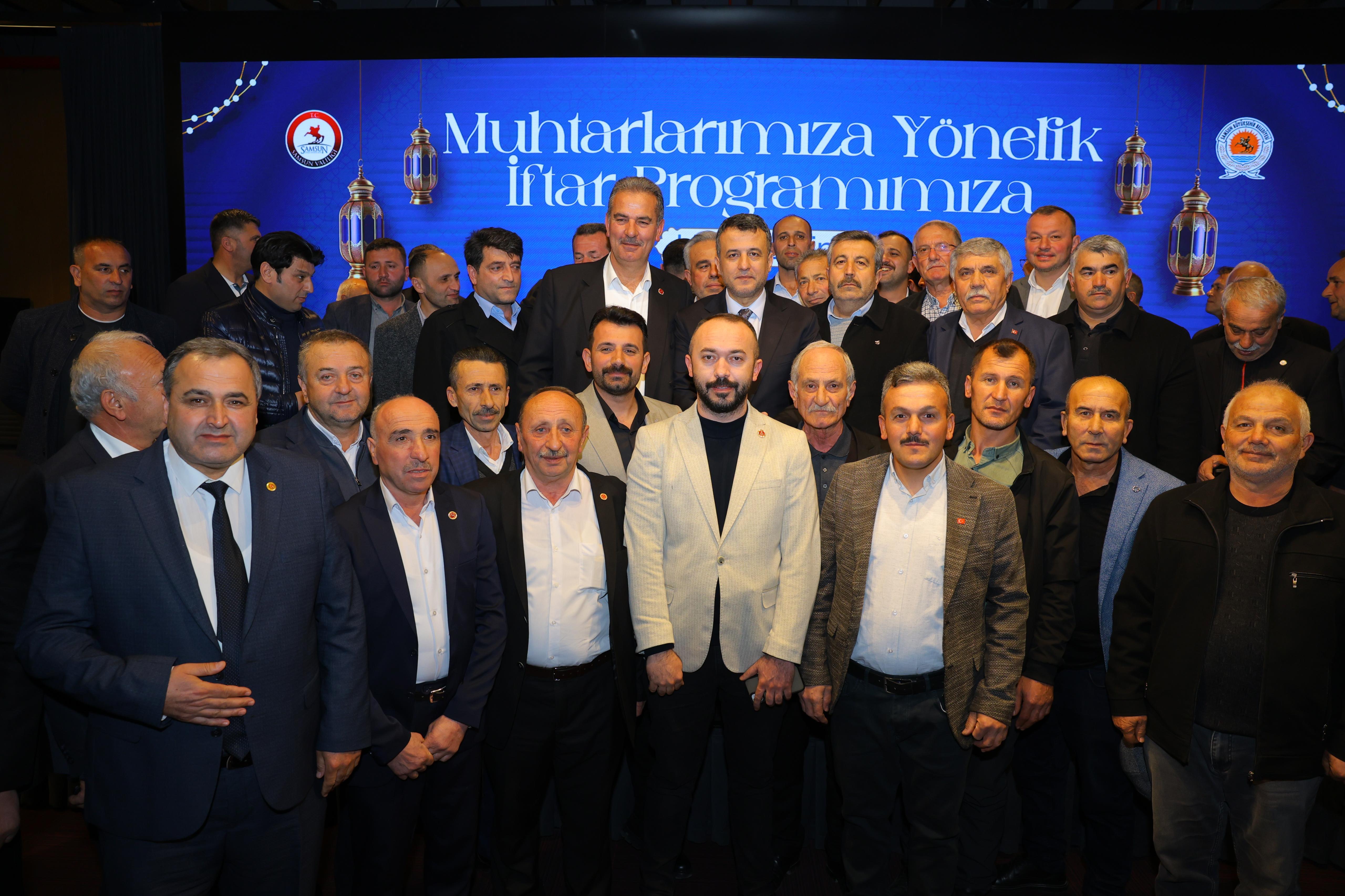 BAŞKAN DOĞAN MUHTARLARLA İFTAR SOFRASINDA BULUŞTU