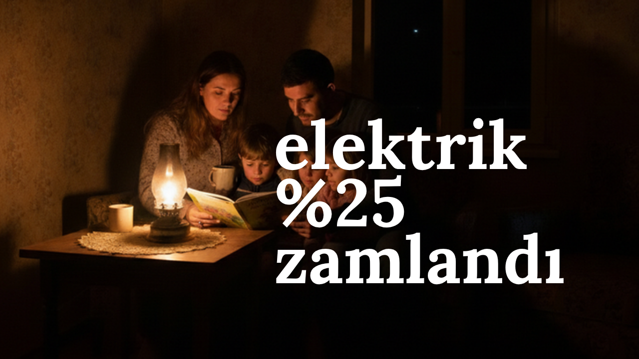 Elektrik yuzde 25 zam geldi