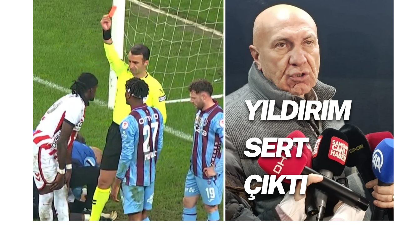 MAÇTAN SONRA YILDIRIM SERT CIKTI