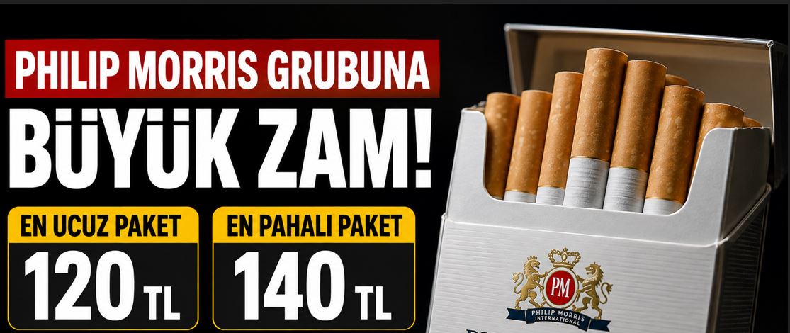 Philip Morris Grubu Sigaralarına Zam: En Ucuz Paket 120 TL Oldu