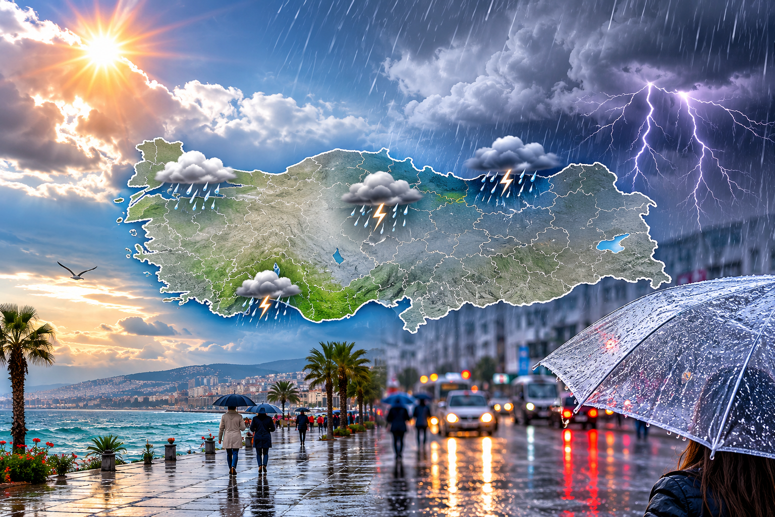 METEOROLOJİ UYARDI: KUZEY KESİMLERDE SAĞANAK BEKLENİYOR