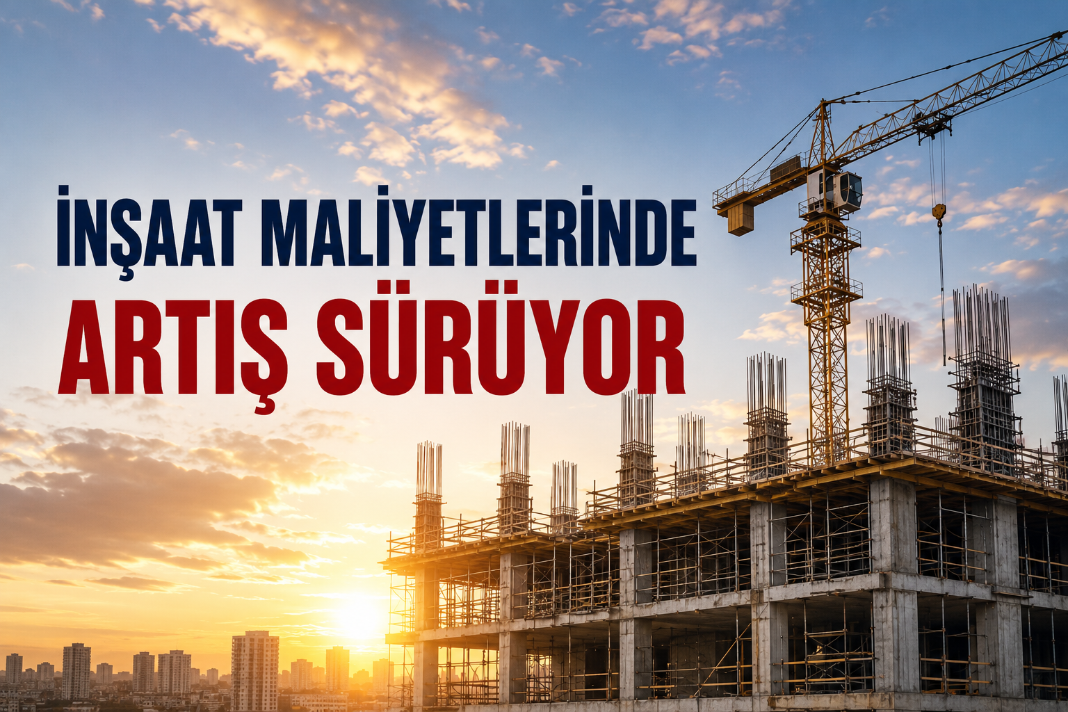 İNŞAAT MALİYETLERİNDE ARTIŞ SÜRÜYOR