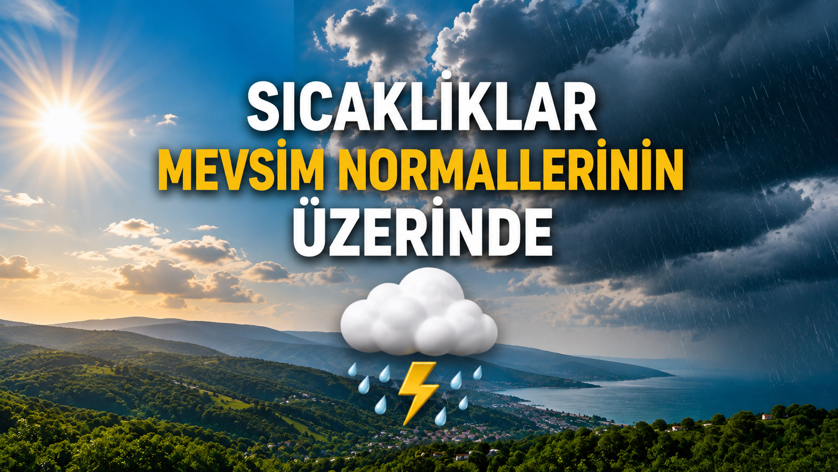 Sıcaklıklar Mevsim Normallerinin Üzerinde: Bazı Bölgelerde Sağanak Bekleniyor