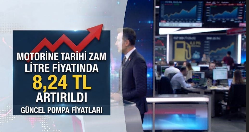 Motorine Tarihi Zam: Litre Fiyatında 8,24 TL'lik Artış Bekleniyor