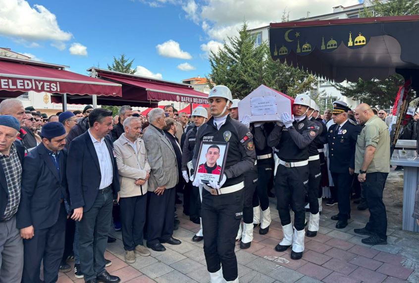 Gazi Polis Memuru Numan Şen, Bafra’da Son Yolculuğuna Uğurlandı
